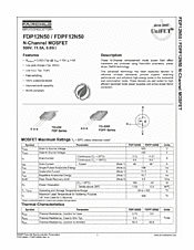 DataSheet FDPF12N50 pdf